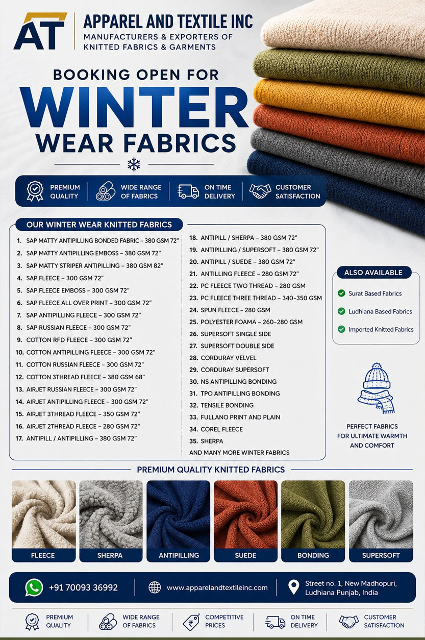 Apparel and Textile Inc. Manufacturing Unit